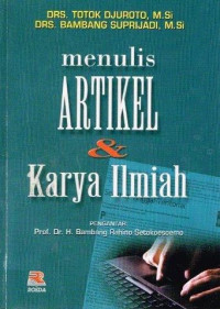 Image of Menulis Artikel dan Karya Ilmiah
